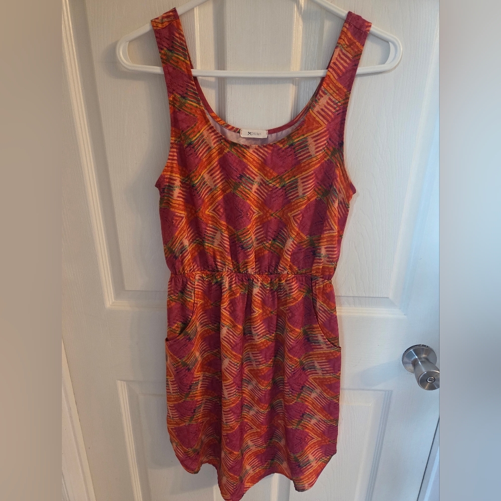 Everly USA Lightweight Vibrant Pocket Mini Dress